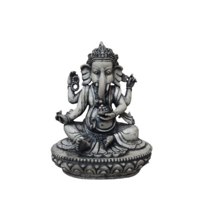 Lord Ganesh Statue Of Fiber Antique Color 9 Inch