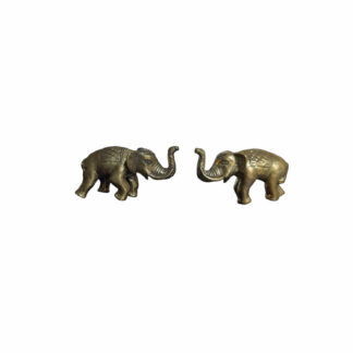 Smallest Metal Brass Elephant Goodluck For Purse 1 Inch