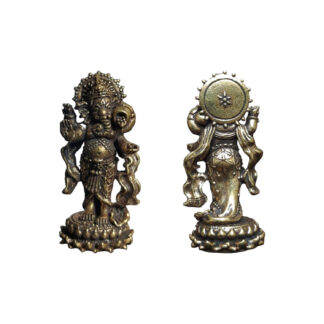 Smallest Metal Brass Ganesh Statue Goodluck Ganesh For Purse 1 Inch
