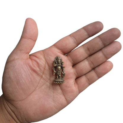 Smallest Metal Ganesha Goodluck For Purse 1 Inch Religious Gifts From Nepal