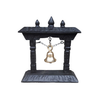 Wooden Bell 7 Inches Black Token Of Love Nepal