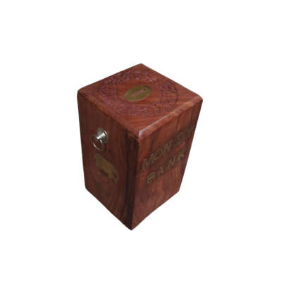 Biggest Money Bank Wooden Hxlxb 10x6x6 Inch Rectangle With Hanging 9849423294