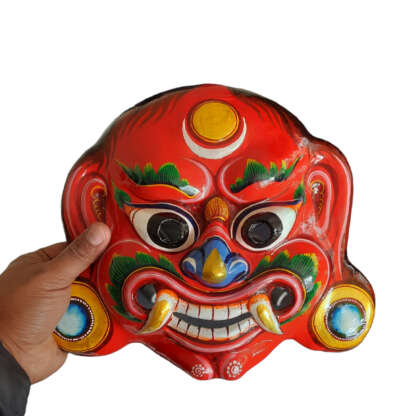 Lakhe Mask Clay 11 Inch In Hand