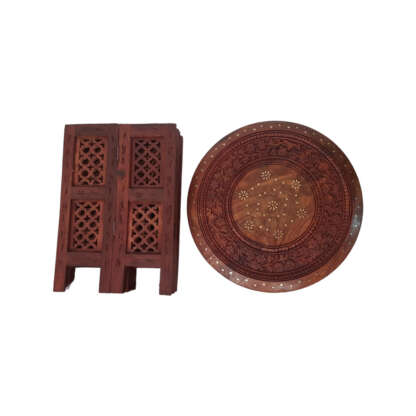 Wooden Round Table Folding 15x15 Inch 9849423294