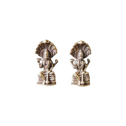 Bishnu With Shresnaag Snakes Smallest 1 Inches Brass