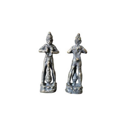 Standing Hanuman Black Brass 1 Inch