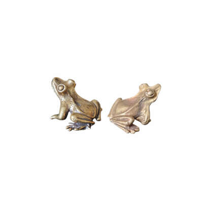 Smallest Brass Toad Frog 0.5 Inch