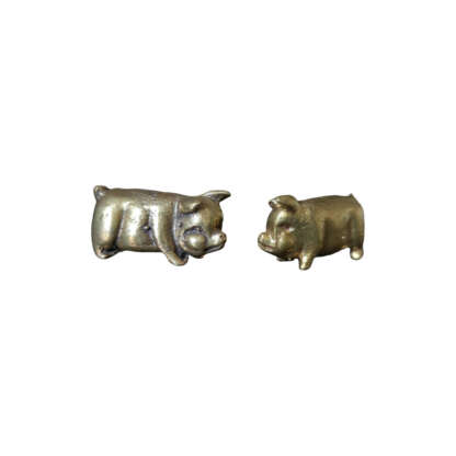 Smallest Brass Pig Statue 0.5 Inches