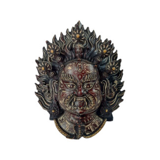 Big Resin Bhairab Mask Hand Carved Bhairav Head 12 Inch