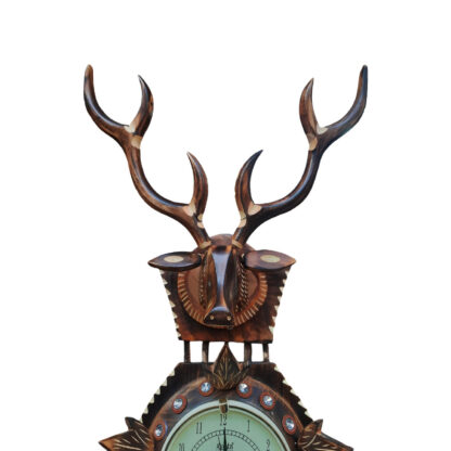 Biggest Wooden Deer Wall Clock 28x20 Inches Watch Nepal