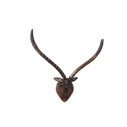 Deer Head Wooden Small Long Horns