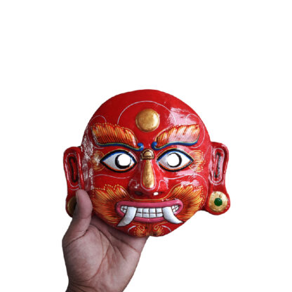 Lakhe Mask Clay And Paper 7x8 Inch