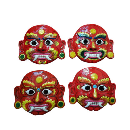 Lakhe Mask Clay And Paper 7x8 Inches