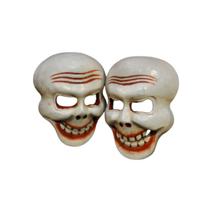 Skull Head Mask Wooden 7 Inches