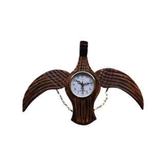 Wooden Eagle Wall Clock 14x21 Inches Watch