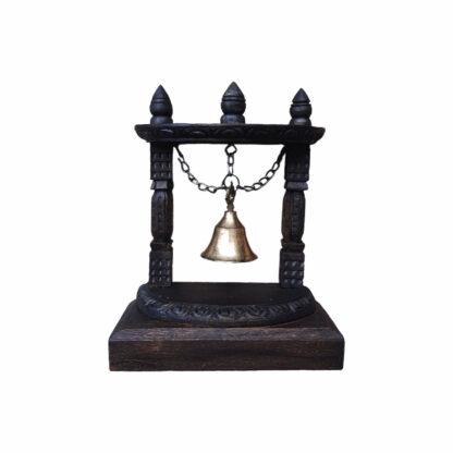 Wooden Bell With Base 8.5 Inch