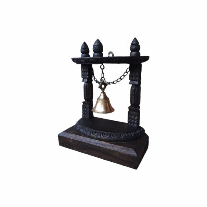 Wooden Bell With Base 8.5 Inches