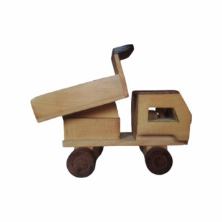 Wooden Kids Toy Dumper Truck Showpiece 7x3 Inch