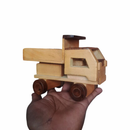 Wooden Toy Dumper Truck Showpiece 7x3 Inch In Hand