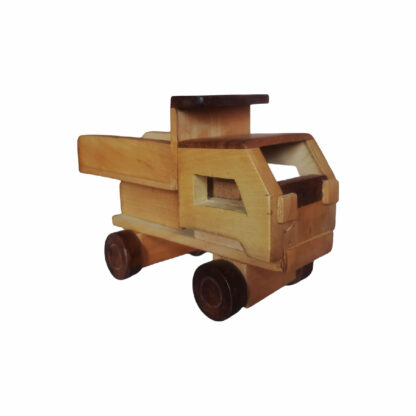 Wooden Toy Dumper Truck Showpiece 7x3 Inches