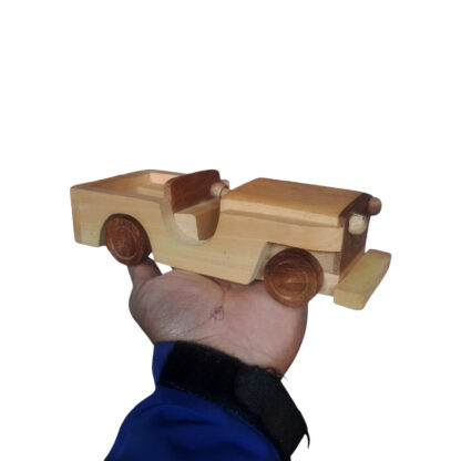 Wooden Toy Jeep Car 9x4 Inch In Nepal In Hand