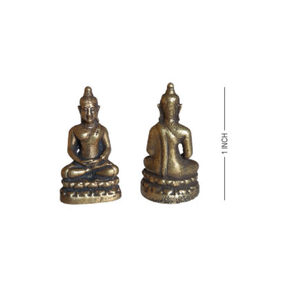 Nepali Golden Lord Buddha Statue | 1 Inch | Smallest Metal Statue